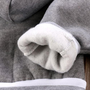 Grey Warm Hoodie Set