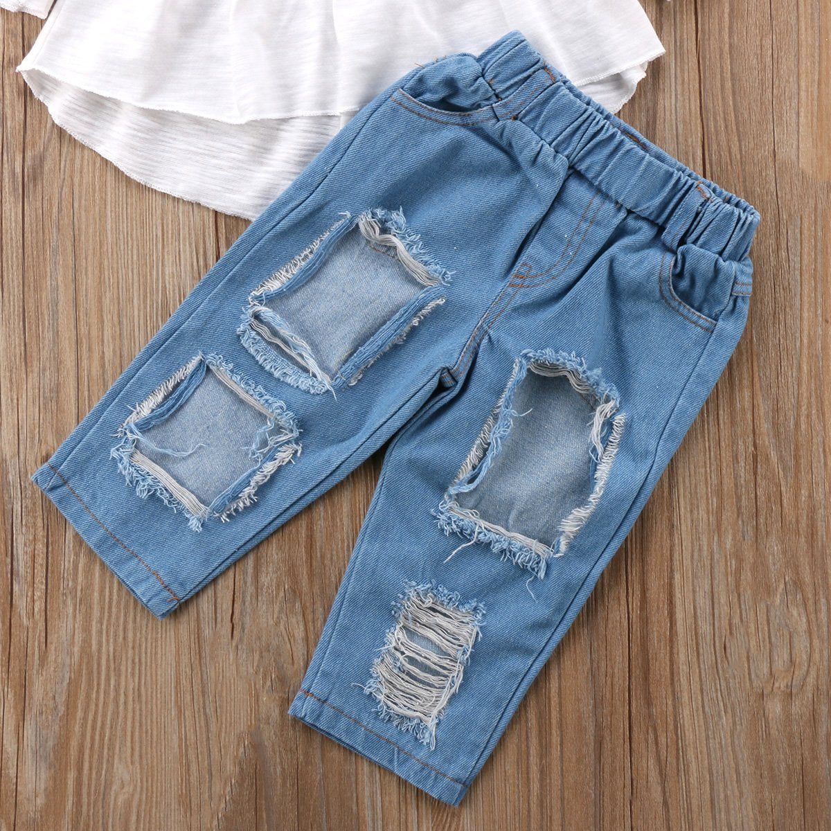 Tunic Dress + Denim Pants set