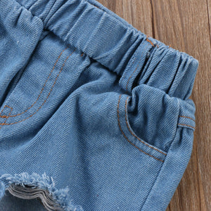 Tunic Dress + Denim Pants set