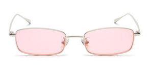 lunettes de soleil vintages retro carré rose