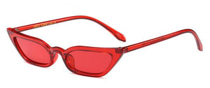 lunettes de soleil vintages retro rouge carré 