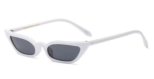 lunettes de soleil vintages retro rouge carré blanc