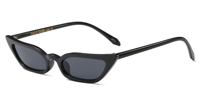 lunettes de soleil vintages retro rouge carré noir