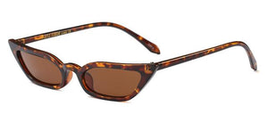 lunettes de soleil vintages retro rouge carré léopard 
