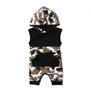 Camouflage Hooded Romper