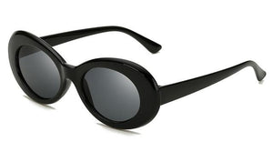 lunettes de soleil vintages retro grosses rondes noires