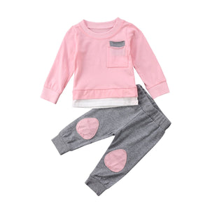 Patch Pants Set