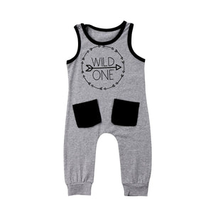 Wild Gray Romper