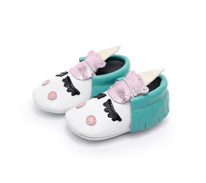 Unicorn Baby Moccasins