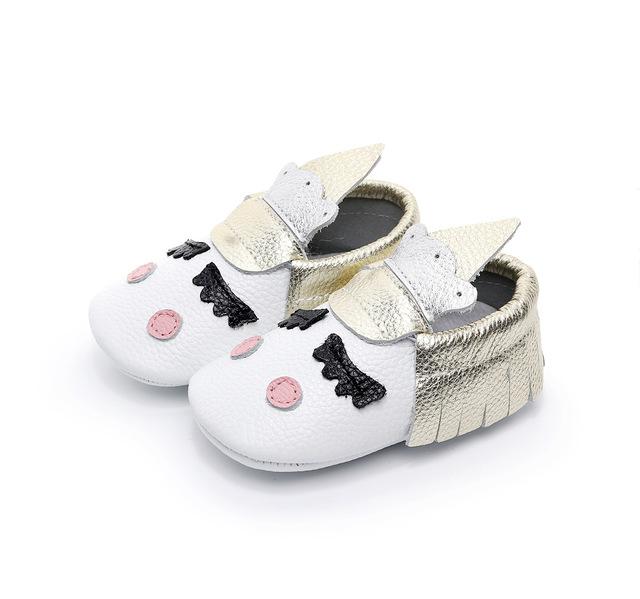 Unicorn Baby Moccasins