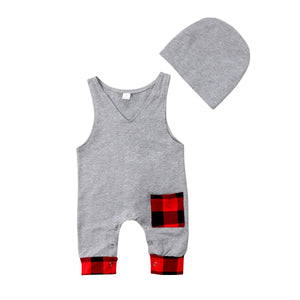Grey Romper Set