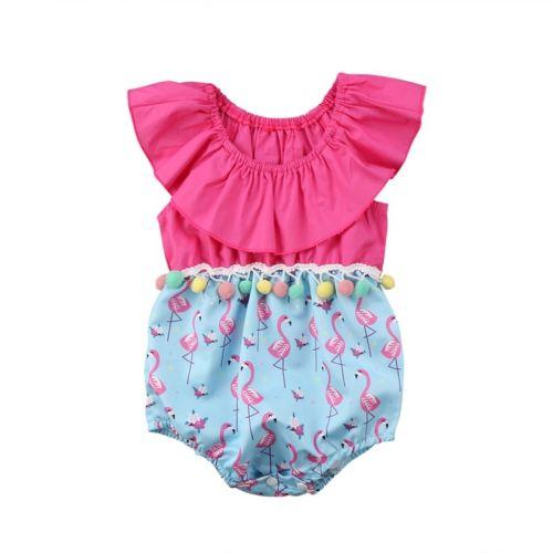 Pink Flamingo Romper