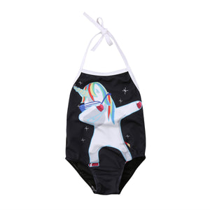 Unicorn Black Swimsuit