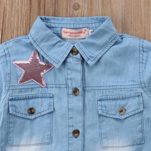 Star Denim + Tutu Skirts Set