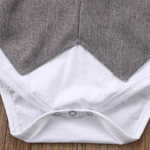 Baby gentleman Bow-tie Romper