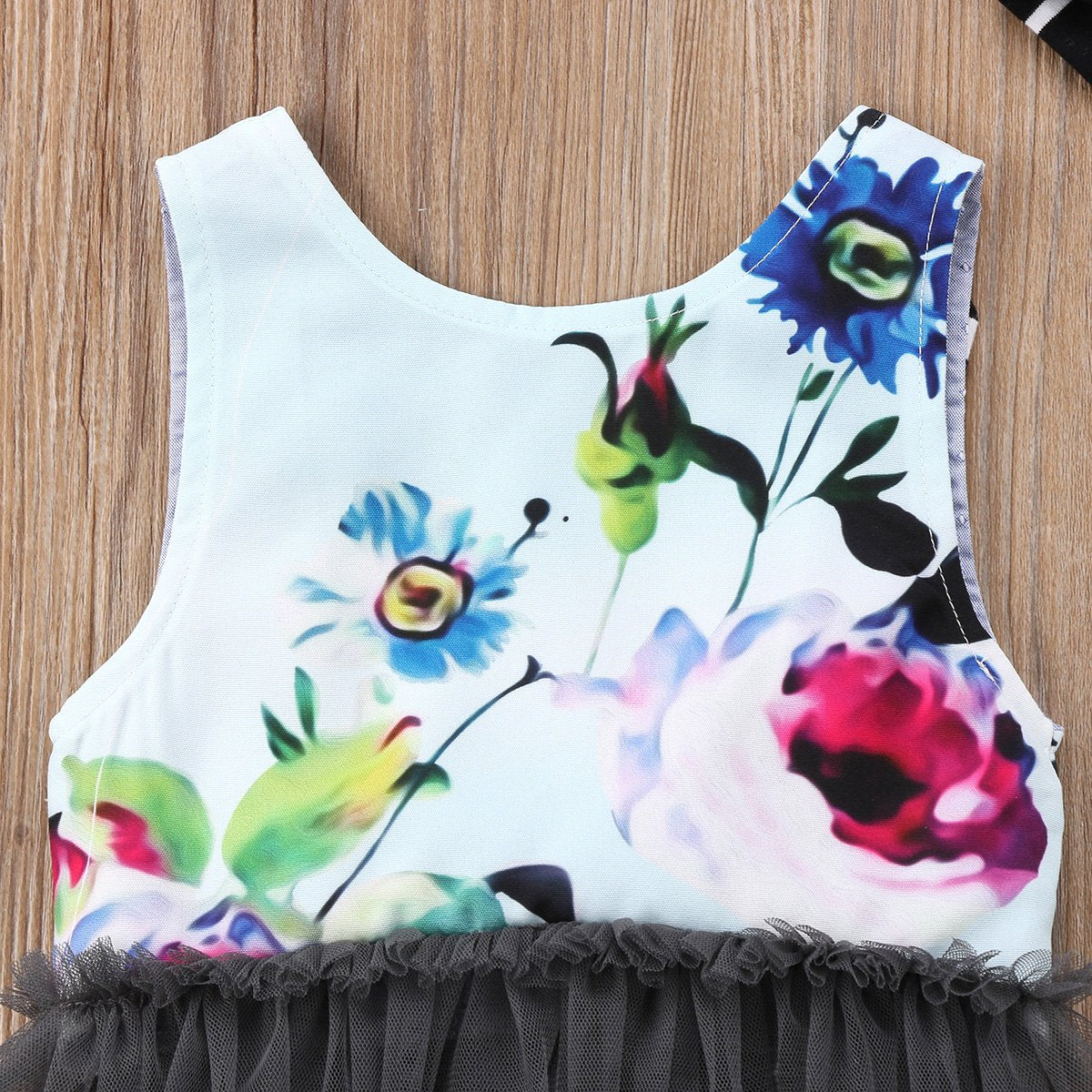 Floral Lace Sleeveless Top set