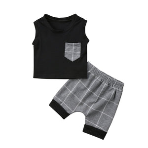 Grey Checks Set