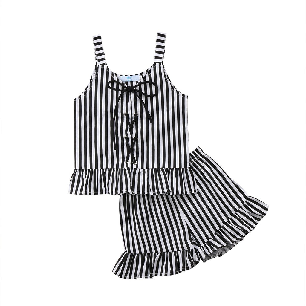 Stripe Ruffles Set