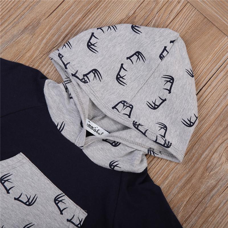 Gray Black Hoodie set