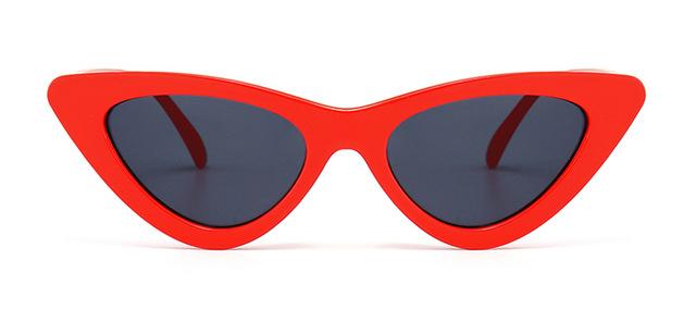 lunettes de soleil vintages et rétros yeux de chat rouge