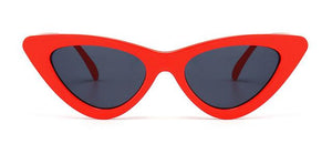 lunettes de soleil vintages et rétros yeux de chat rouge