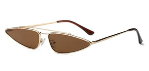 lunettes de soleil vintages retro marron 