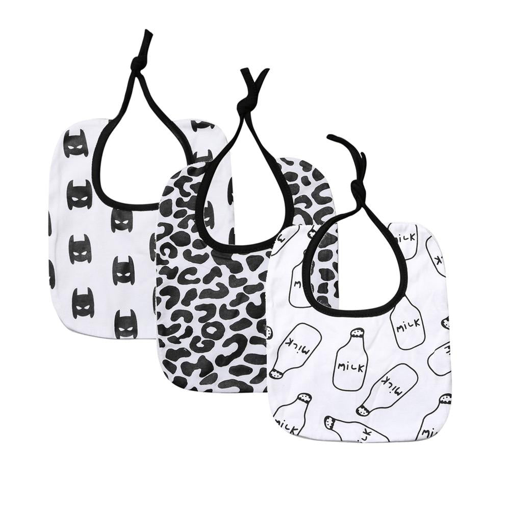 Black & White Baby Bibs