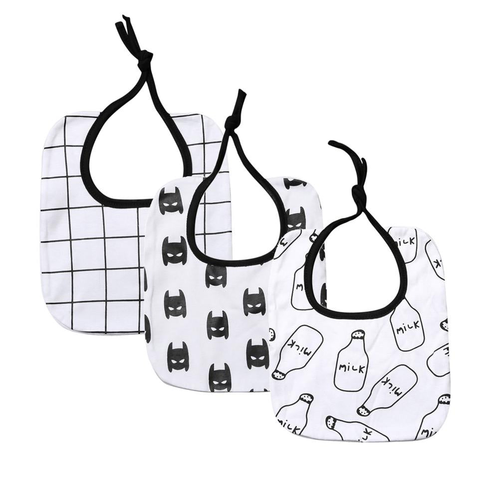 Black & White Baby Bibs