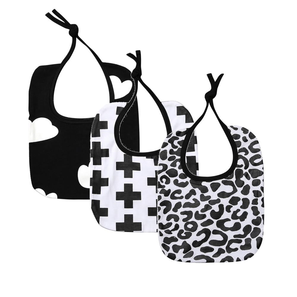 Black & White Baby Bibs
