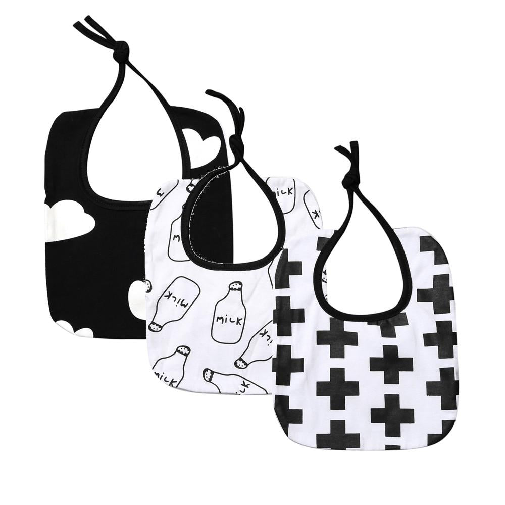Black & White Baby Bibs