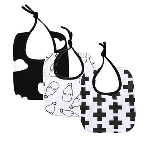 Black & White Baby Bibs
