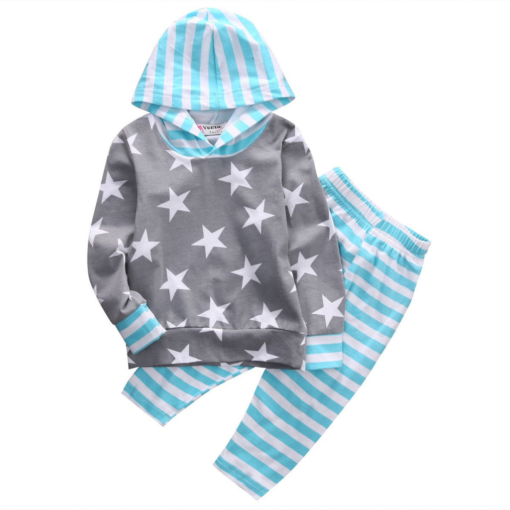 Striped Stars Baby Set