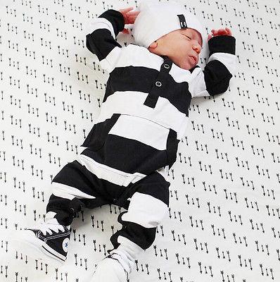Black and White Zebra Romper