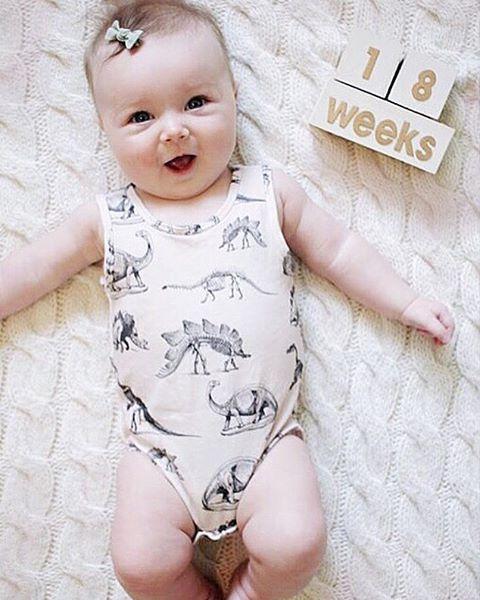 Dinosaurs Printed Romper