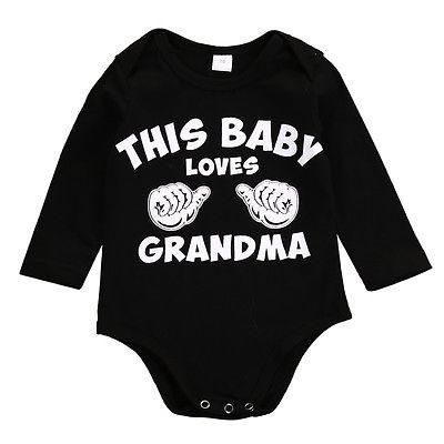 "Baby Loves Grandma" Romper