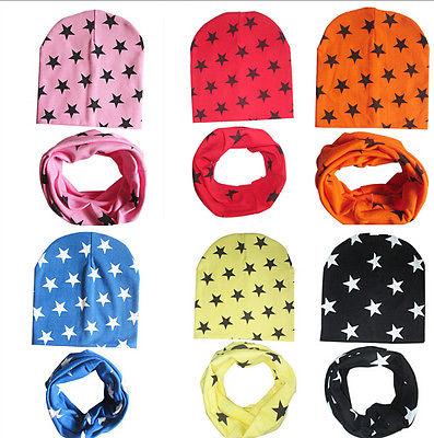 Newborn Kids Girls Boy Baby Infant Winter Warm Crochet Knit Hat Scarf Beanie Cap Cute
