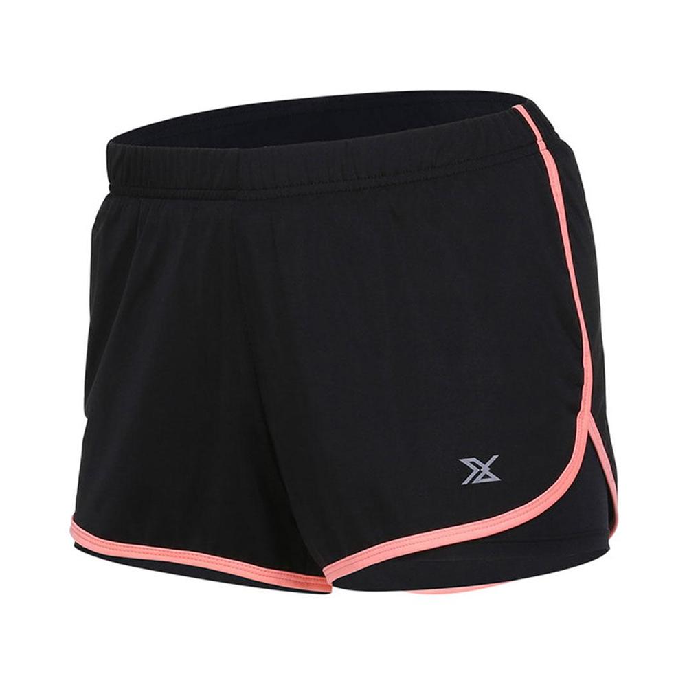 Women Running Shorts False Two Pieces Sportswear Breathable Compression Shorts