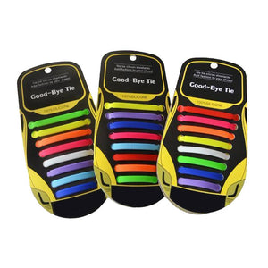 SILICONE ELASTIC NO-TIE SHOELACES