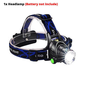 RU 5000LM Cree XML-L2 XM-L T6 Led Headlamp Zoomable Waterproof