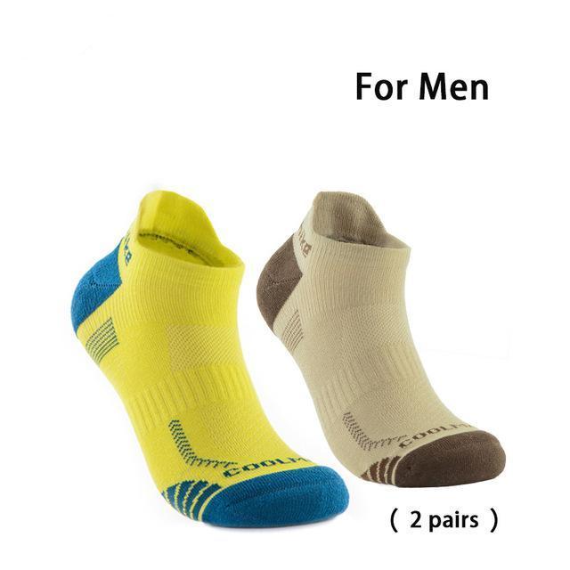 2 Pair/ lot Running Socks Quick Dry Shockproof, Breathable