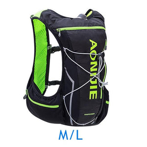 Water Hydration Backpack Running Vest Pack 10L+Water Bottle (Optional)