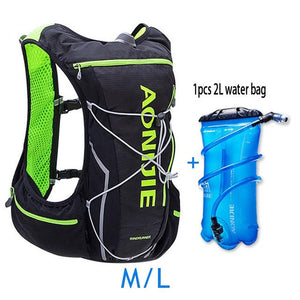 Water Hydration Backpack Running Vest Pack 10L+Water Bottle (Optional)
