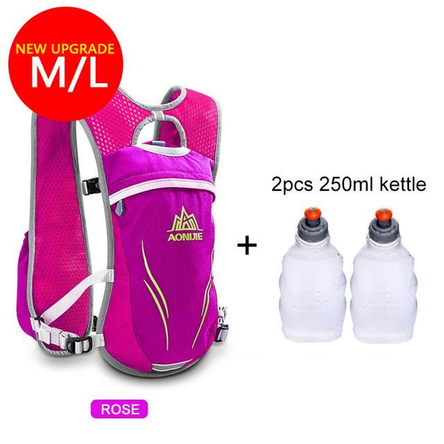 Hydration Bag 5.5L Running Race Vest Pack 2pcs 250ML Bottles (Optional)