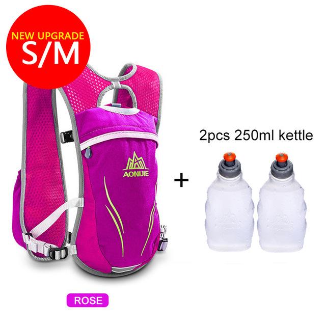 Hydration Bag 5.5L Running Race Vest Pack 2pcs 250ML Bottles (Optional)