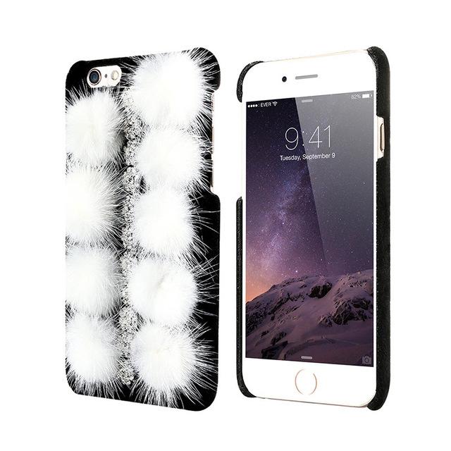 Plush Furry Diamond iPhone Case