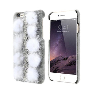 Plush Furry Diamond iPhone Case