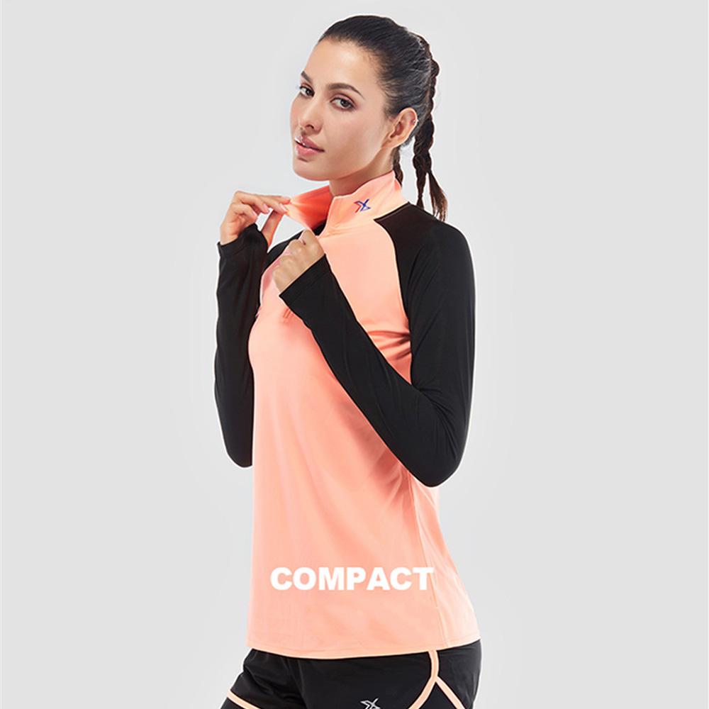 Women Long Sleeve Running Shirts Compression Tees Breathable