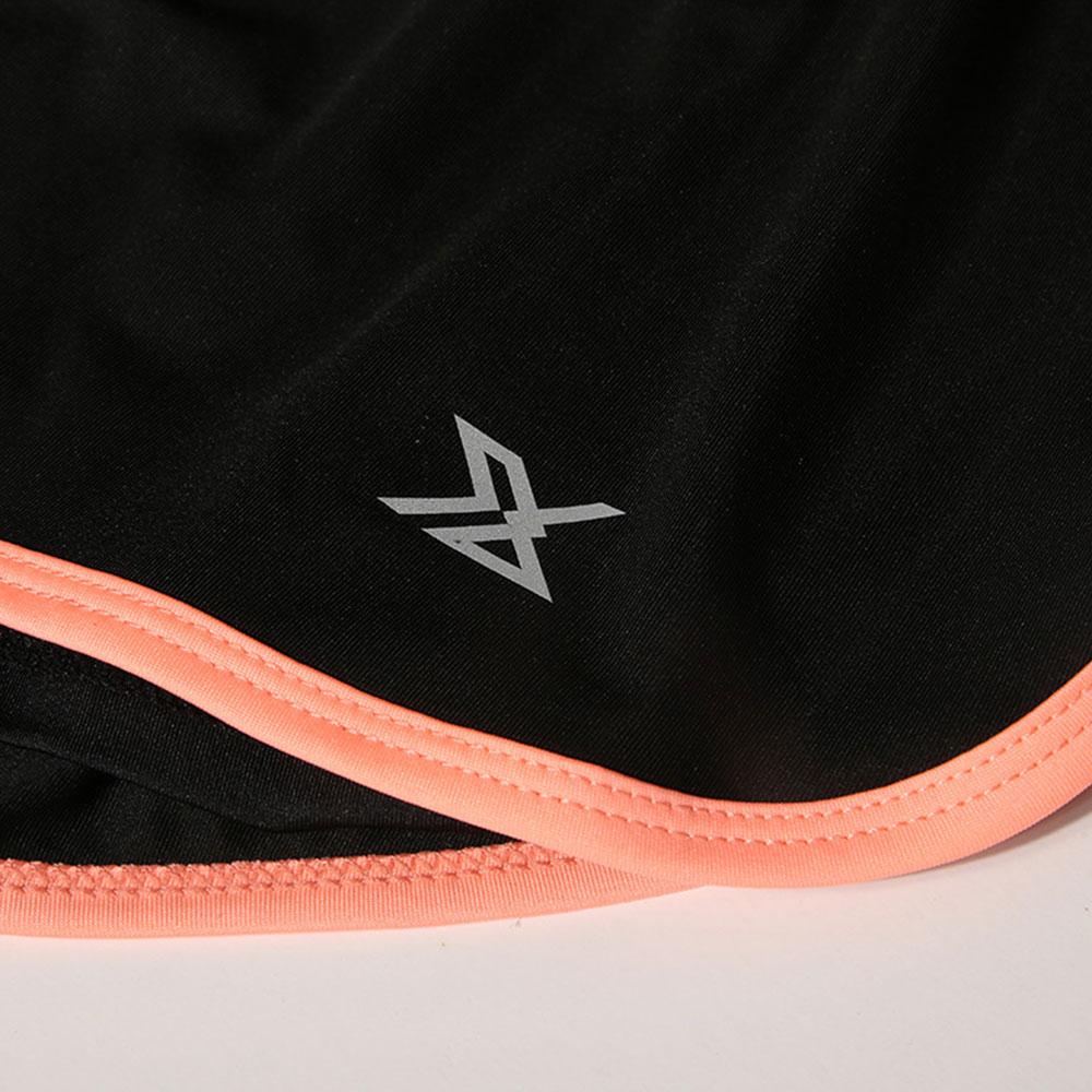 Women Running Shorts False Two Pieces Sportswear Breathable Compression Shorts
