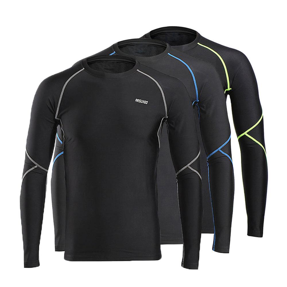 Winter Warm Compression Shirt Base Layer Running Long Sleeves Tights