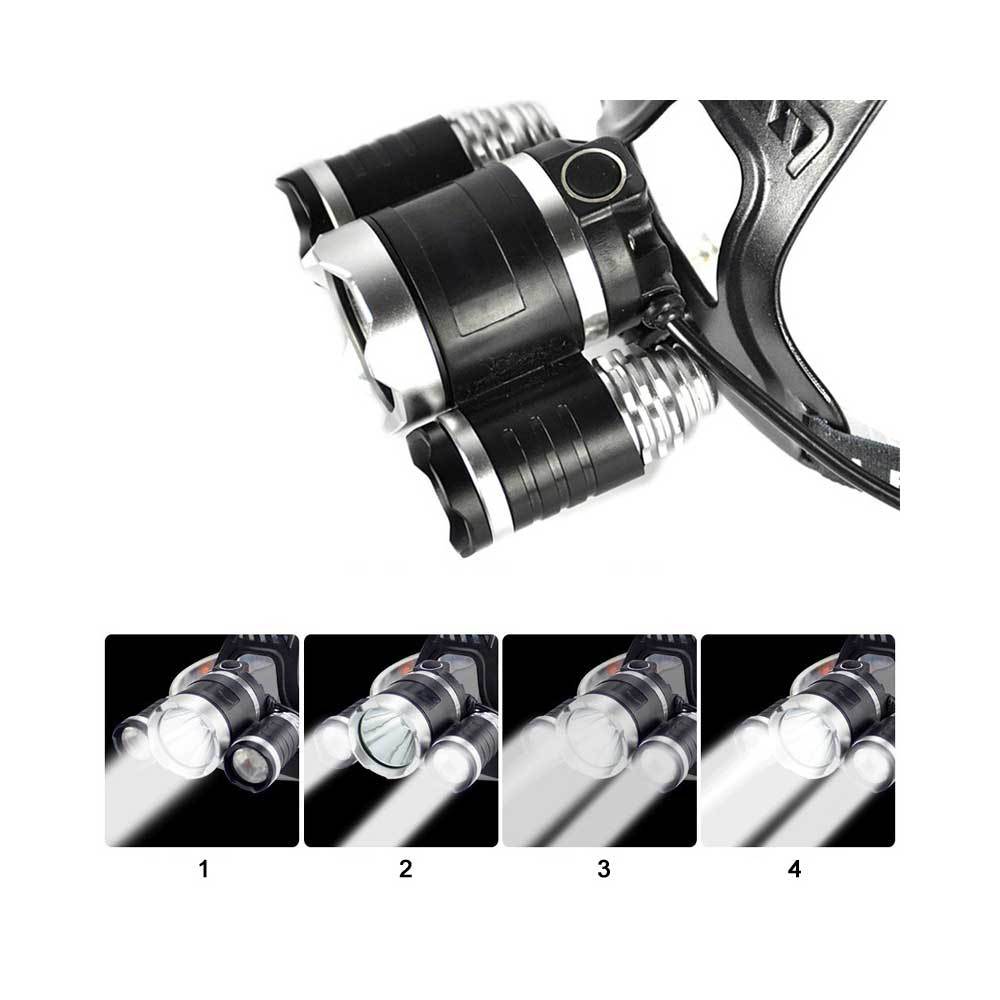 Rechargeable Headlight 13000Lm xm-T6 3 Led
